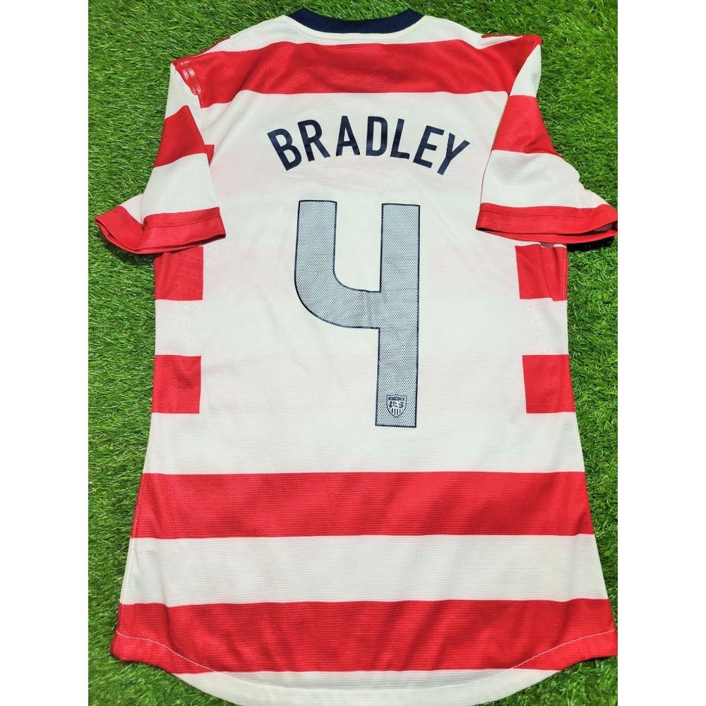 Bradley United States USA US USMNT PLAYER ISSUE Home 2012 Waldo Soccer Jersey M